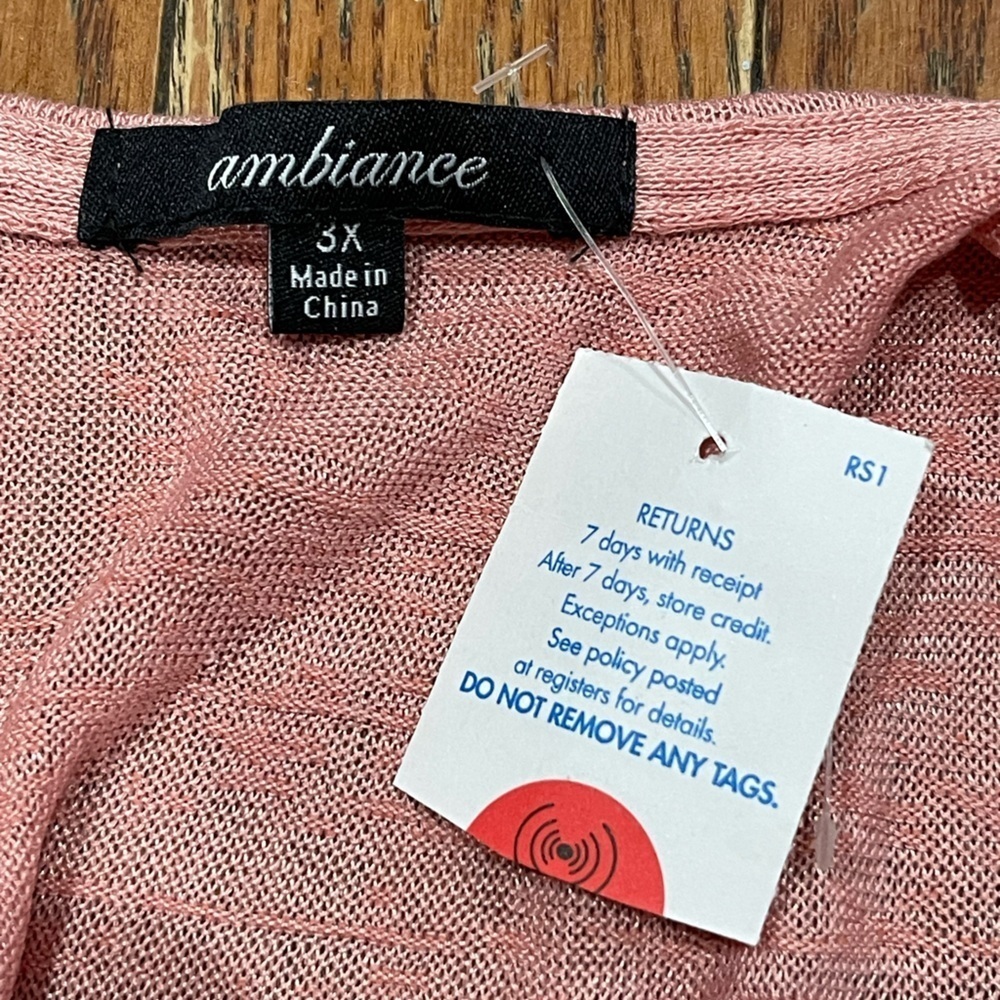 Ambiance Pink Women's Blouse - Picture 9 of 9
